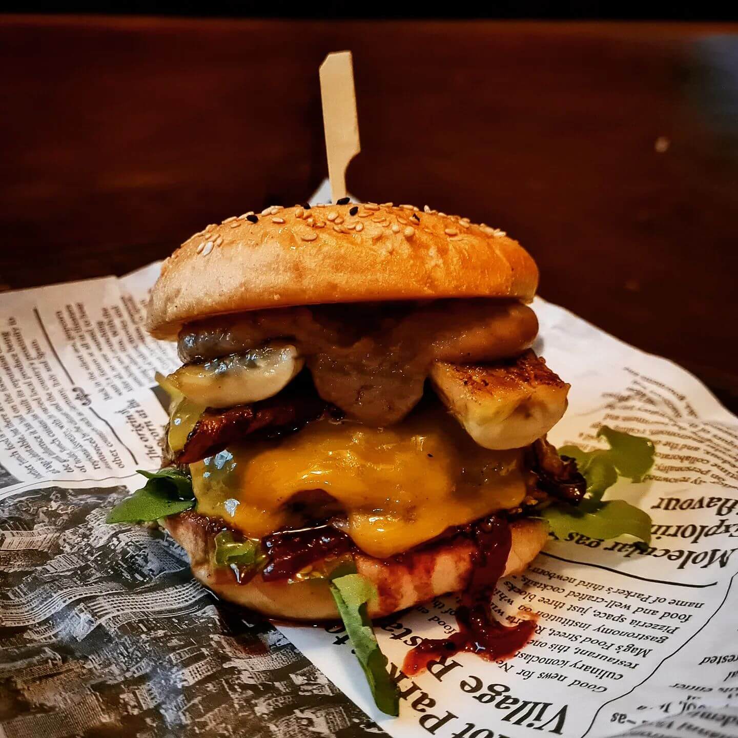 Unser aktuelles Burger Special: Der King Loui Burger